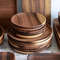 Anygleam Light Brown 4pcs Wooden Plate Serving Tray 3