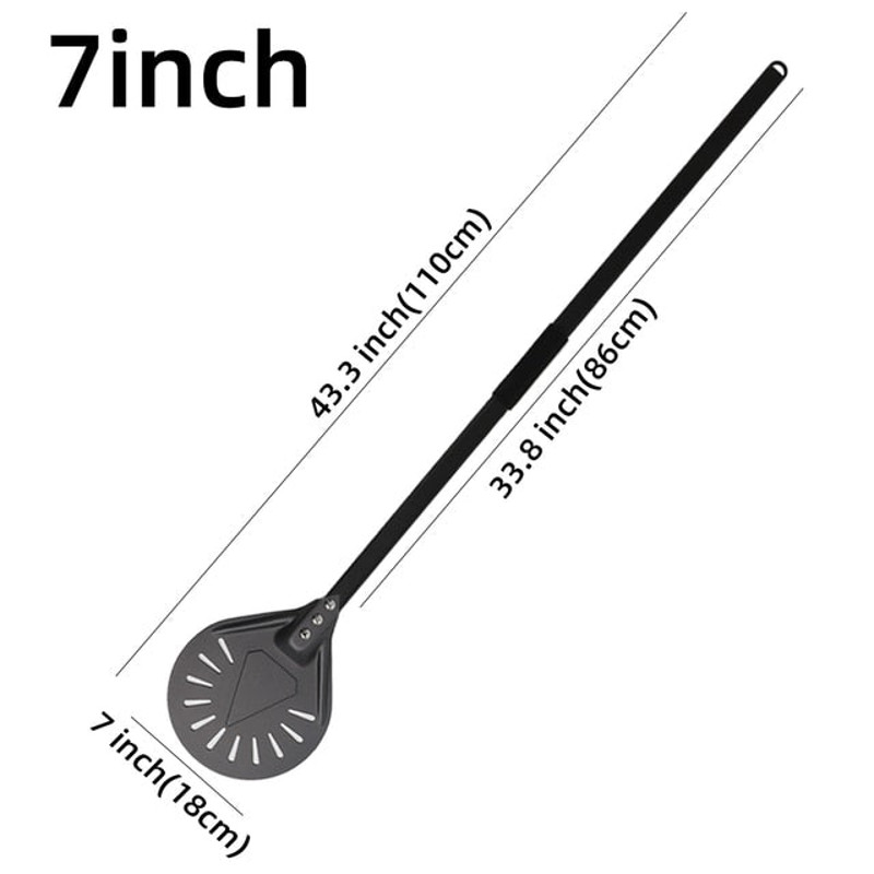 Anygleam Pizza Shovel 110cm Dark Grey For Perforated Peel 6