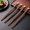 Anygleam Dark Brown 10pairs Wooden Chinese Sticks Set 2
