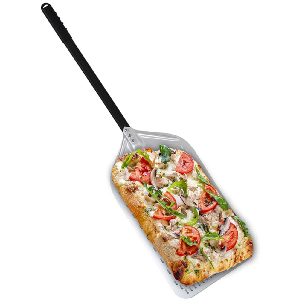 Anygleam Pizza Shovel 25cm X 66cm Silver For Perforated Peel 0