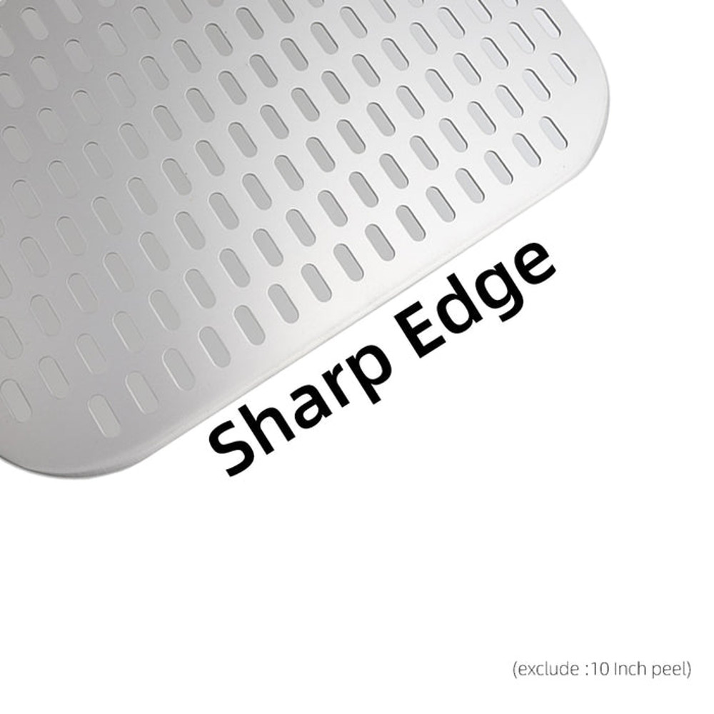 Anygleam Pizza Shovel 25cm X 66cm Silver For Perforated Peel 3