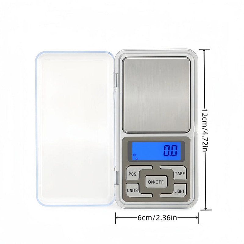 Anygleam Silver Mini Electronic Jewelry Scale 500G 5