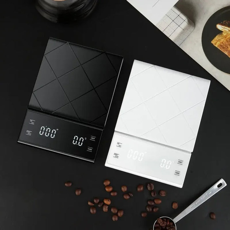 Anygleam White Coffee Weighing Scale 3Kg Accurate 1