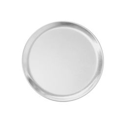 anygleam 12 inches pizza tray aluminum narrow rimmed non stick metallic