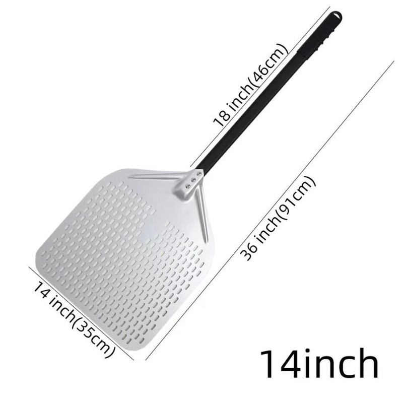 Anygleam Pizza Shovel 35 Cm X 91cm Silver For Perforated Peel 6