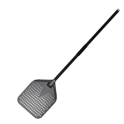 anygleam pizza shovel 28cm x 123.5cm dark grey for perforated peel
