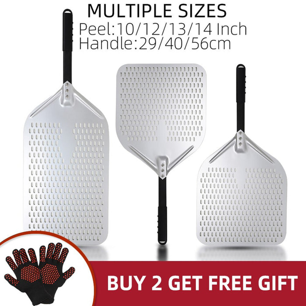 Anygleam Pizza Shovel 35 Cm X 116cm Silver For Perforated Peel 5