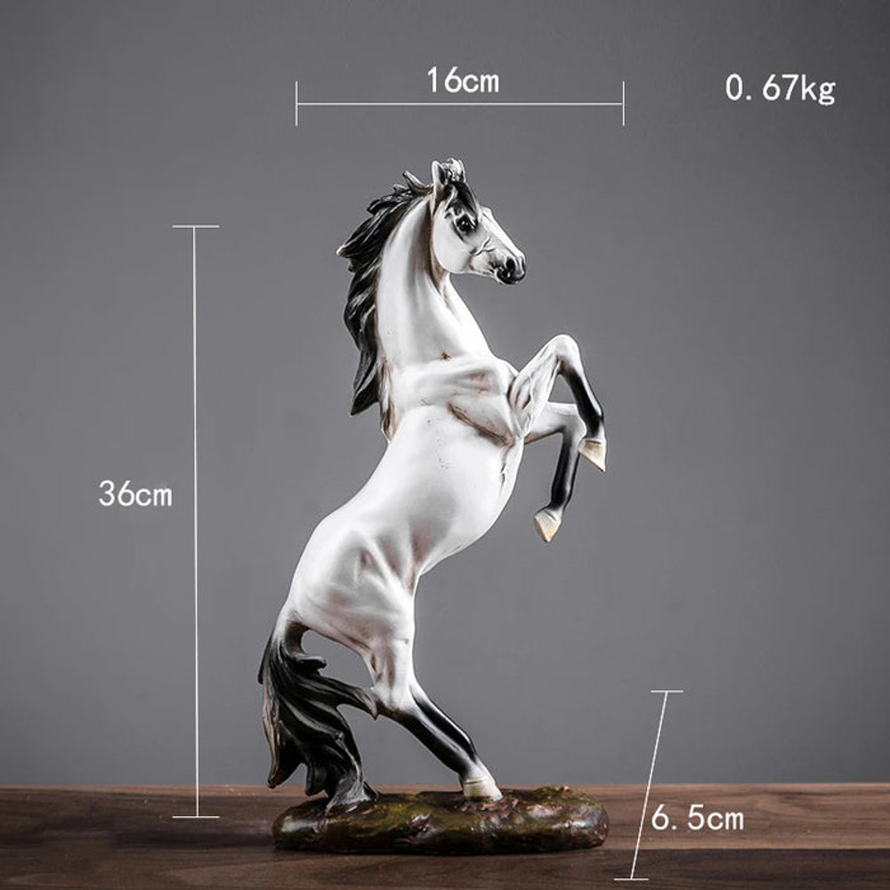 Anyhouz Home Figurines Horse Statue Christmas Decor 6