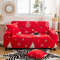 Anyhouz Sofa Cover Red Christmas Tree Design Non Slip Stretchable Slipcover 1