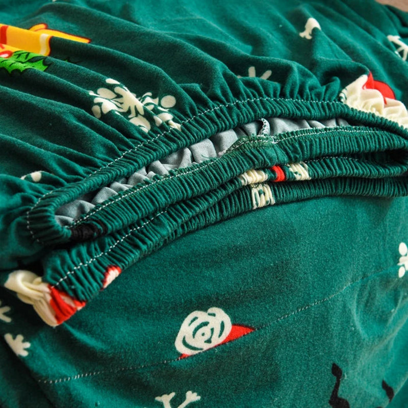 Anyhouz Sofa Cover Green Christmas Design Dust Proof Chair Tub Slipcover Home Decor 4