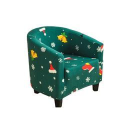 anyhouz sofa cover green christmas design dust proof chair tub slipcover home decor