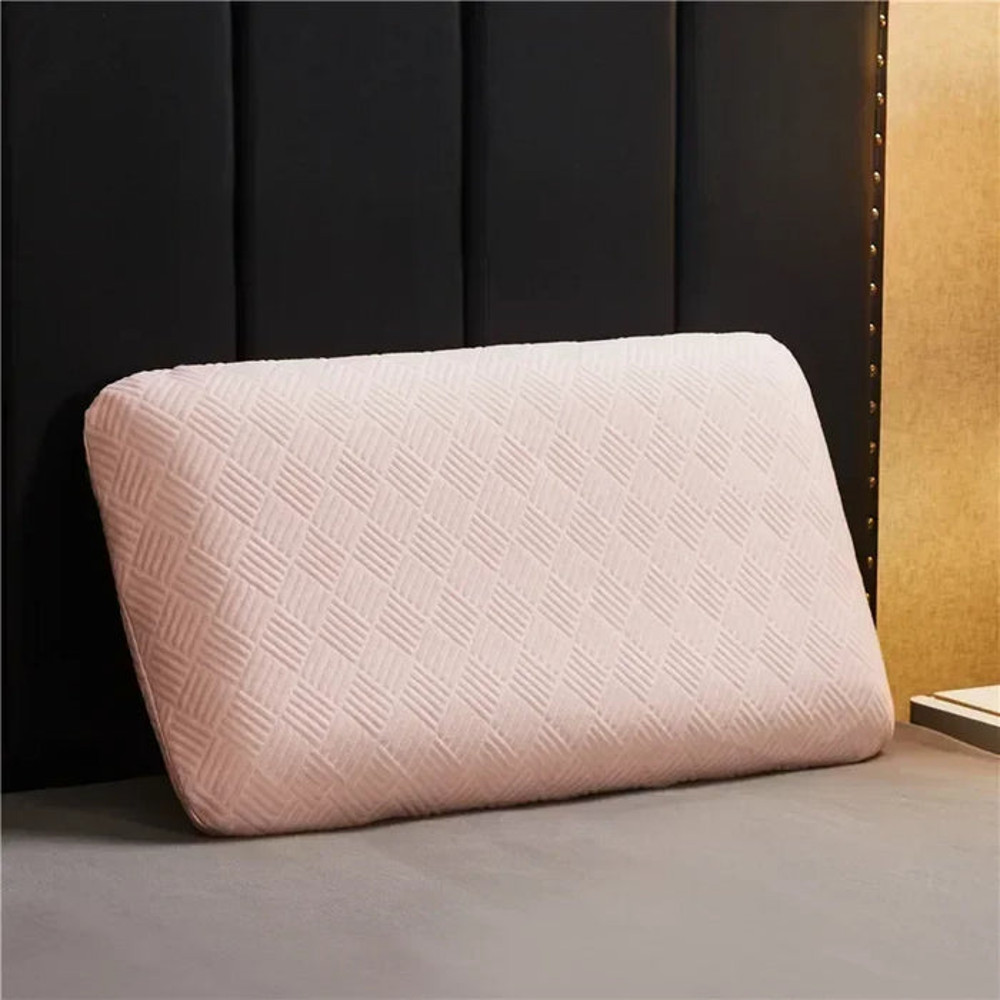 Anyhouz Orthopedic Pillows Pink For Neck Pain Relieve Comfortable 1