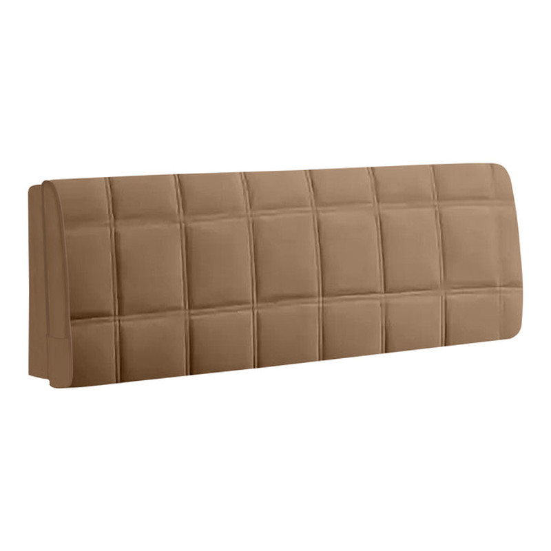 Anyhouz Headboard Cover Square Coffee Super Soft Smooth 0