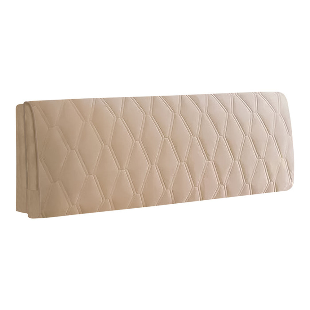 Anyhouz Headboard Cover Khaki Zigzag Pattern Super Soft Smooth 0