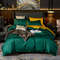 Anyhouz Bed Sheet Deep Green Yellow 6 Pcs Ultra Soft Luxury Egyptian 2