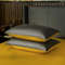 Anyhouz Bed Sheet Deep Grey Yellow 4 Pcs Ultra Soft Luxury Egyptian 2