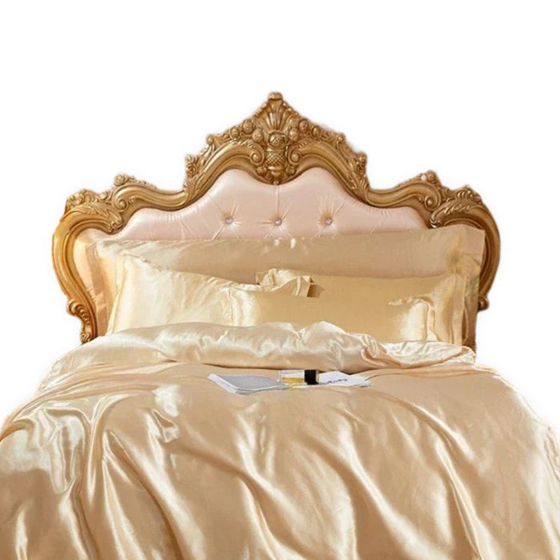 Anyhouz Beddings Beige AU Double Size 3 Pcs High End Satin 0