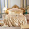 Anyhouz Beddings Beige AU Double Size 3 Pcs High End Satin 1