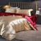 Anyhouz Beddings Beige AU Double Size 3 Pcs High End Satin 3