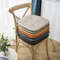 Anyhouz Chair Cushion With Straps White Seat Pad Mat 4