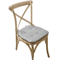Anyhouz Chair Cushion With Straps White Seat Pad Mat 6
