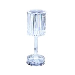 anyhouz table lamp crystal led rechargeable decor