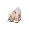 Anyhouz Christmas Wooden House Luminous Tabletop Decoration 4