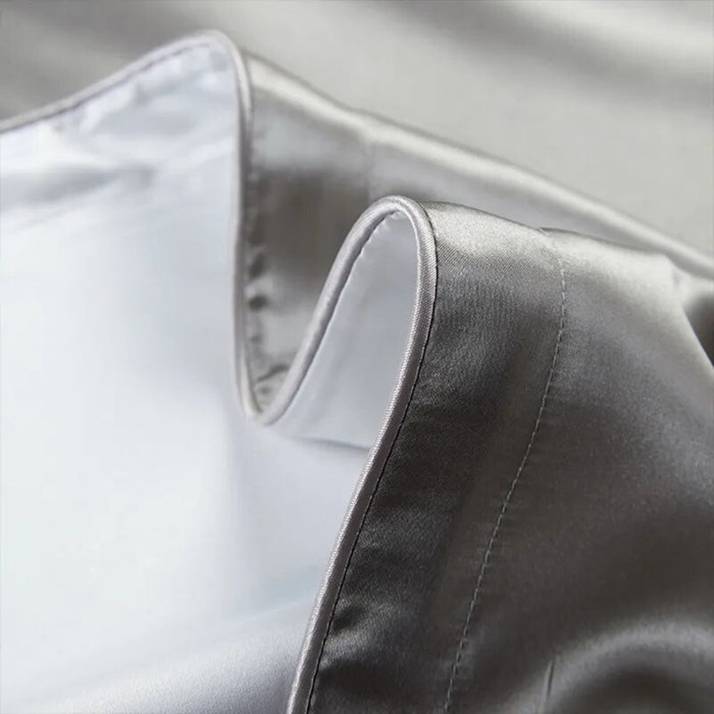 Anyhouz Pillowcase 51x66cm White Pure Real Silk 4