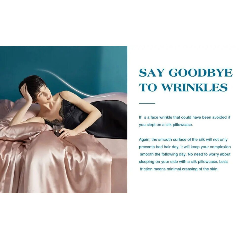 Anyhouz Pillowcase 50x90cm Natural Mulberry Silk 4