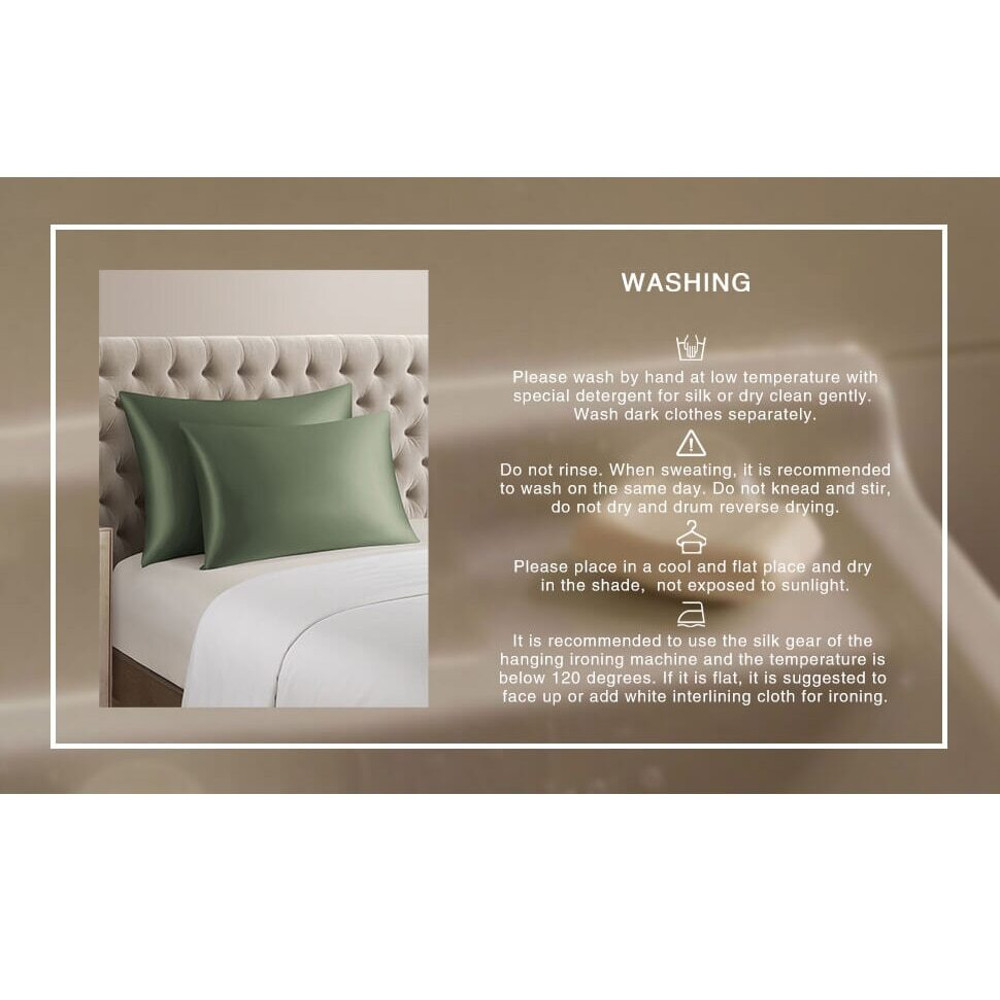 Anyhouz Pillowcase 50x90cm Natural Mulberry Silk 7
