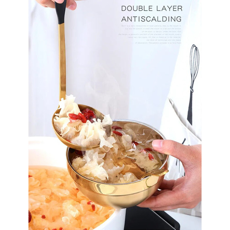 Anygleam 5Pcs Small Stainless Steel Rice Bowl Single AntiScalding 4