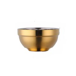 anygleam 5pcs small stainless steel rice bowl single anti-scalding