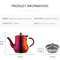 AnyGleam Teapot Stainless Steel With Filter For Coffee Tea Oil 8