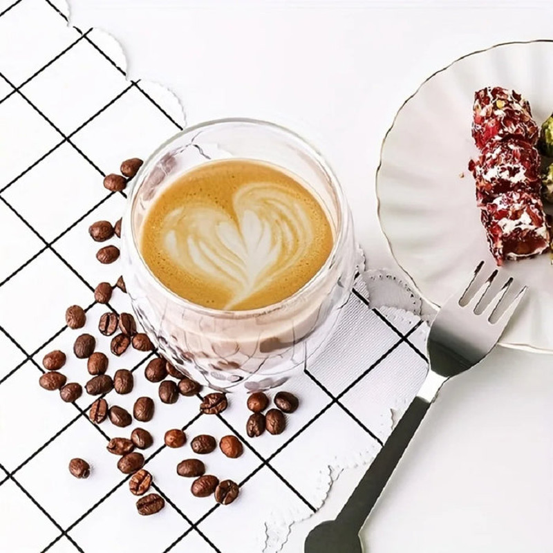 Anygleam Tea Cups 6Pcs Insulated Espresso Double Wall Shot 1