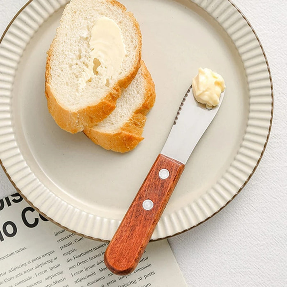 Anygleam 3pcs Wooden Butter Knife Kitchen 3