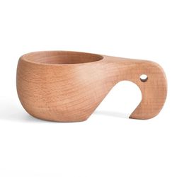 anygleam brown style 3 wooden cup coffee mug kitchen tools accessories