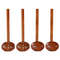Anygleam Mixed Brown 4pcs Wooden Strainer Soup Spoon 0