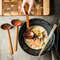 Anygleam Mixed Brown 4pcs Wooden Strainer Soup Spoon 1