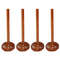 Anygleam Mixed Brown 4pcs Wooden Strainer Soup Spoon 5