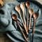 Anygleam 6pcs Wooden Tea Long Spoon Kitchen Tableware 2