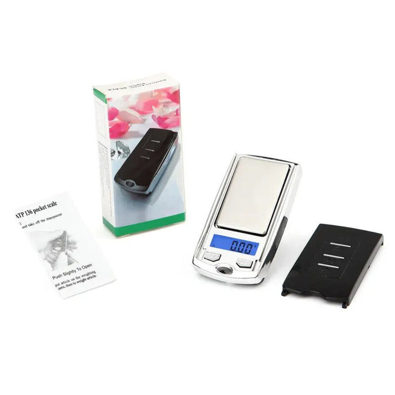 Anygleam White Mini Portable Gram Weighing Scale Accurate Measure 2