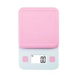 anygleam pink cute style kitchen scale 3kg accurate measure