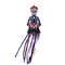 Anyhouz Halloween Skeleton Hanging Decoration With Colorful Tassels 4