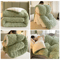 Anyhouz Blanket Green Cashmere Super Thick Warm Quilt Comforter 2