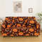 Anyhouz Sofa Cover Halloween Pumpkin Design Stretchable Non Slip Slipcover 1