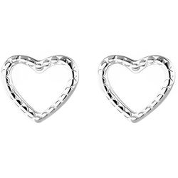 anyco fashion earrings heart silver 925 sterling silver minimalist