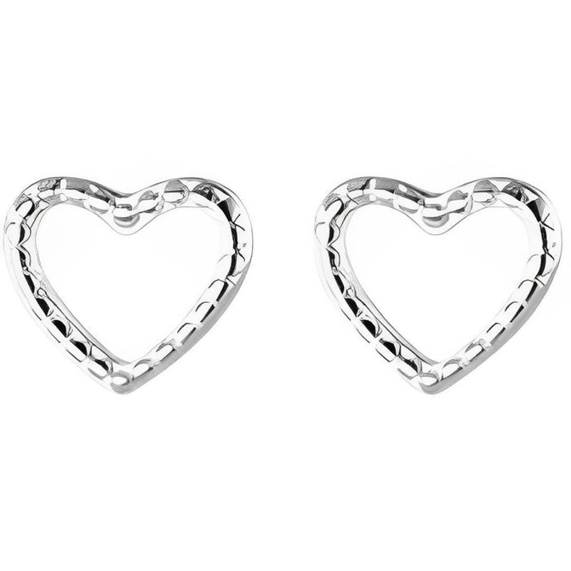Anyco Fashion Earrings Heart Silver 925 Sterling Silver Minimalist 0