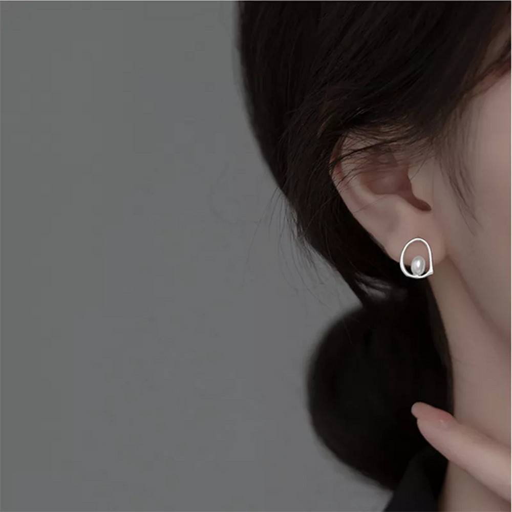 Anyco Fashion Earrings Silver 925 Sterling Hollow 2