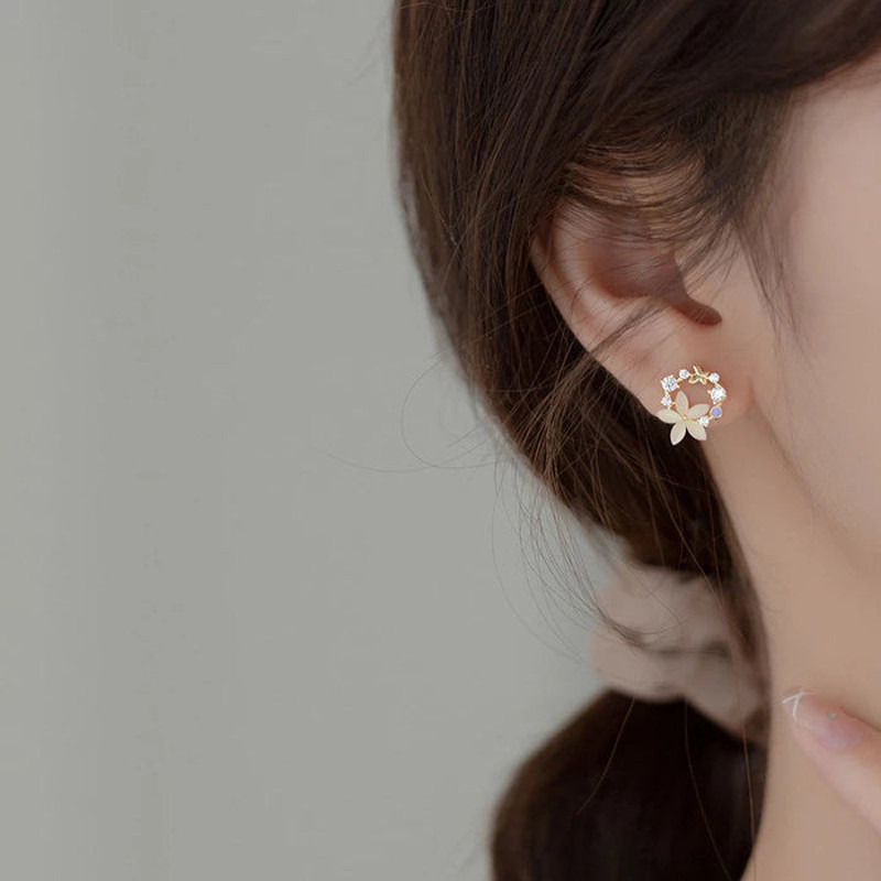 Anyco Fashion Earrings Gold 925 Sterling Silver 4