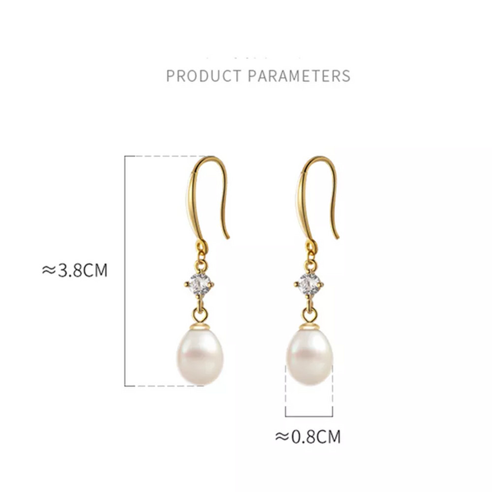 Anyco Fashion Earrings Gold 925 Sterling Silver Elegant 5